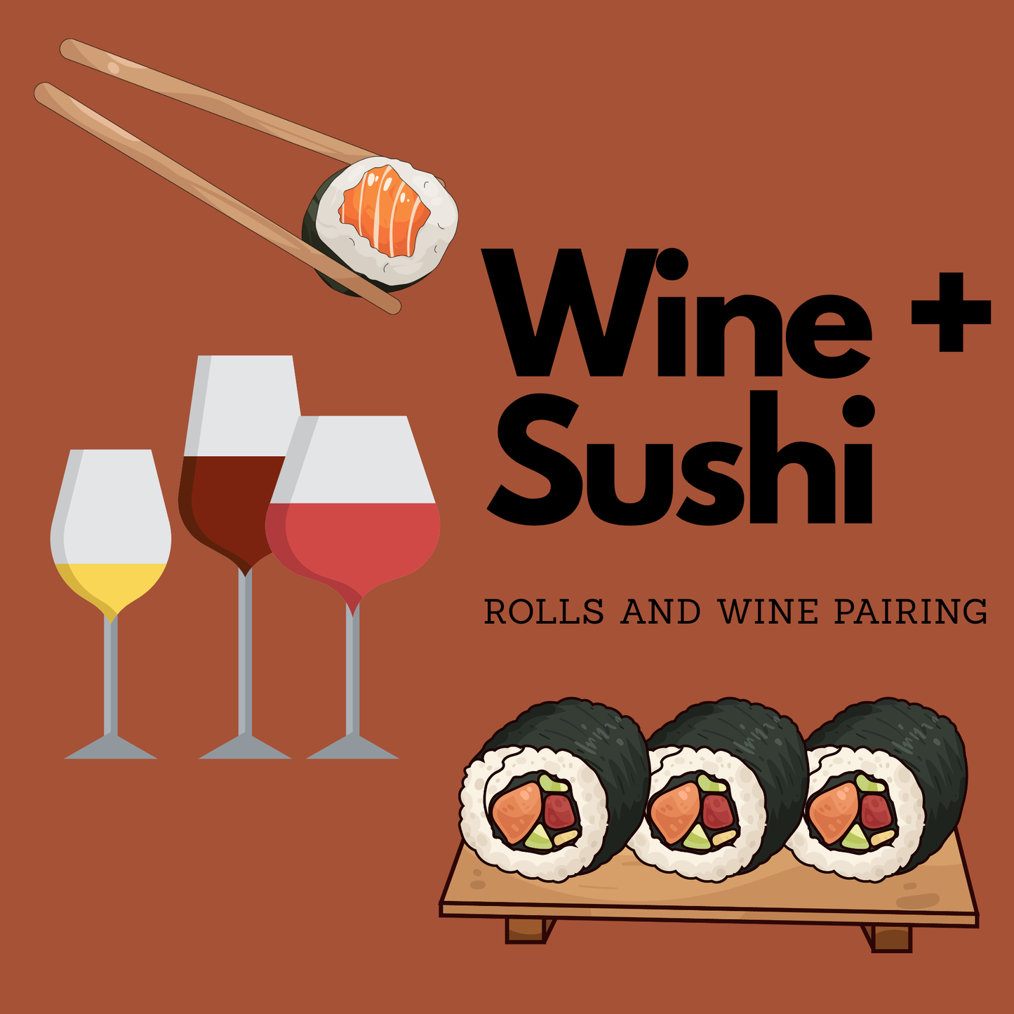 Sushi & Wine Pairing - November 6th @ 7pm