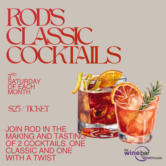 Rod's Classic Cocktail Class - September 19th